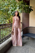 Soulika Blush Pink Embroidered Sharara Set with Handcrafted Detailing