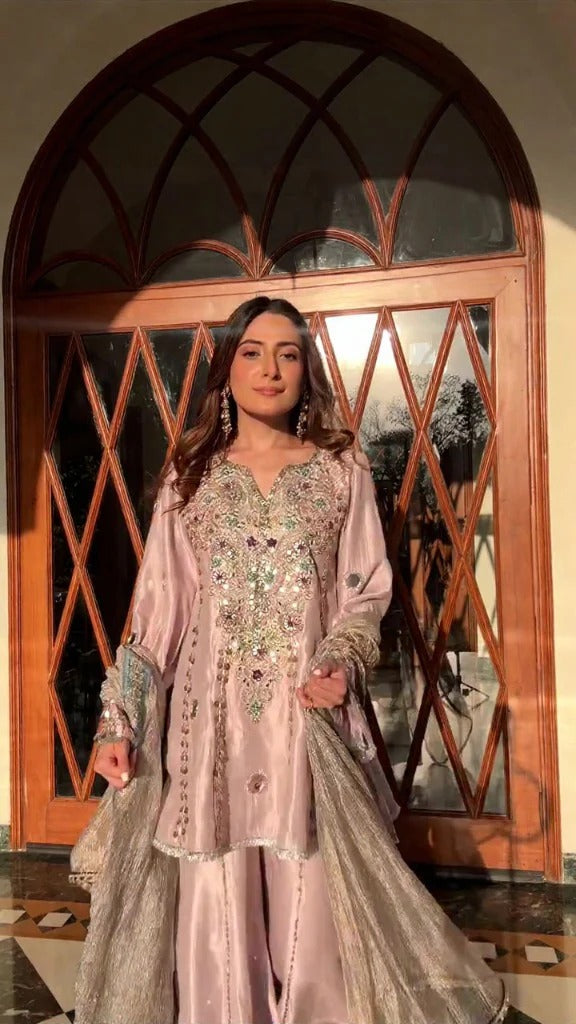 Soulika Rose Luxe Embellished Kurta Set with Dupatta set