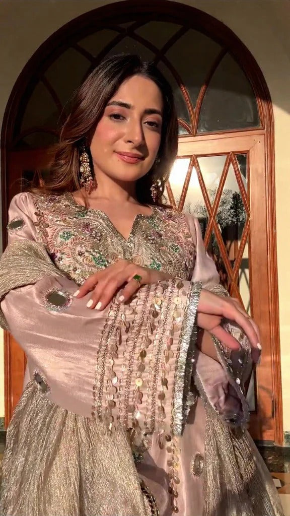 Soulika Rose Luxe Embellished Kurta Set with Dupatta set