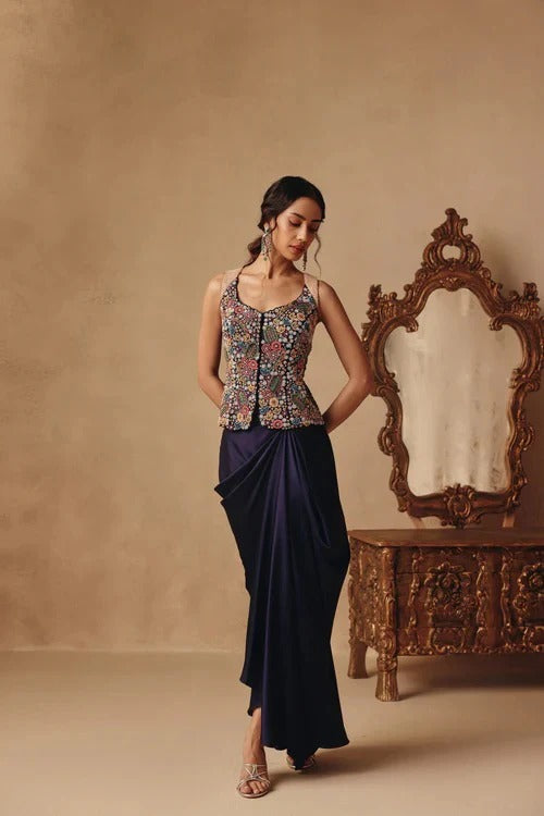 Soulika Breeze Drape Skirt Set