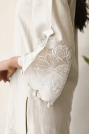 Soulika Ivory Grace Embroidered 3-Piece Suit Set