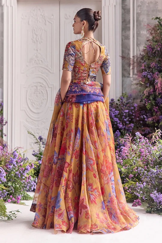 Soulika Regal Mustard Floral Embroidered Designer Lehenga Choli